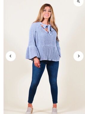 POL Light Gray Knit Cardigan